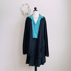 Croft & Barrow Classic Ribbed Open-Front Cardigan